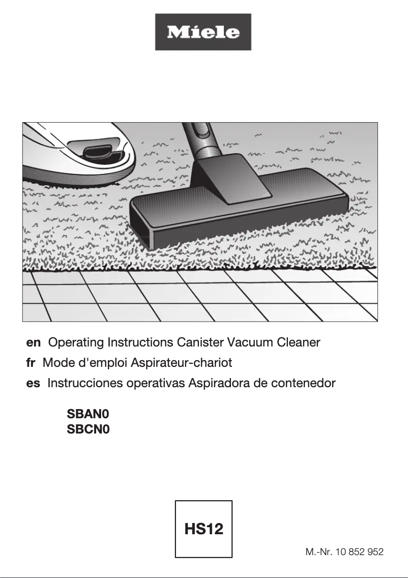 Page 1 de la notice Manuel utilisateur Miele Classic C1 Pure Suction