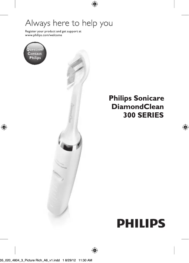 Page n°1 - Manuel utilisateur Philips Sonicare DiamondClean HX9362