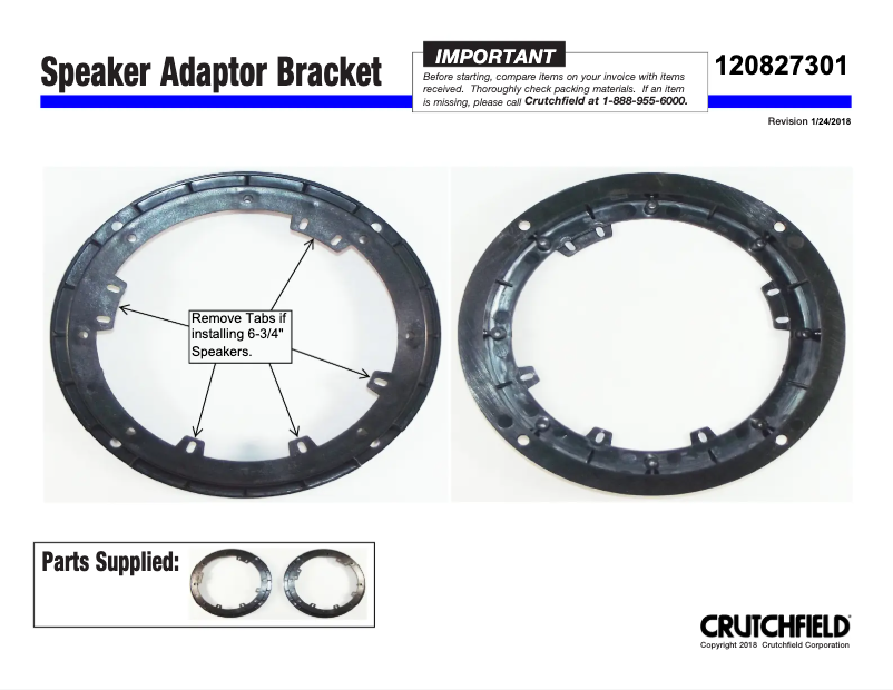 Page n°1 - Manuel utilisateur Metra 82-7301