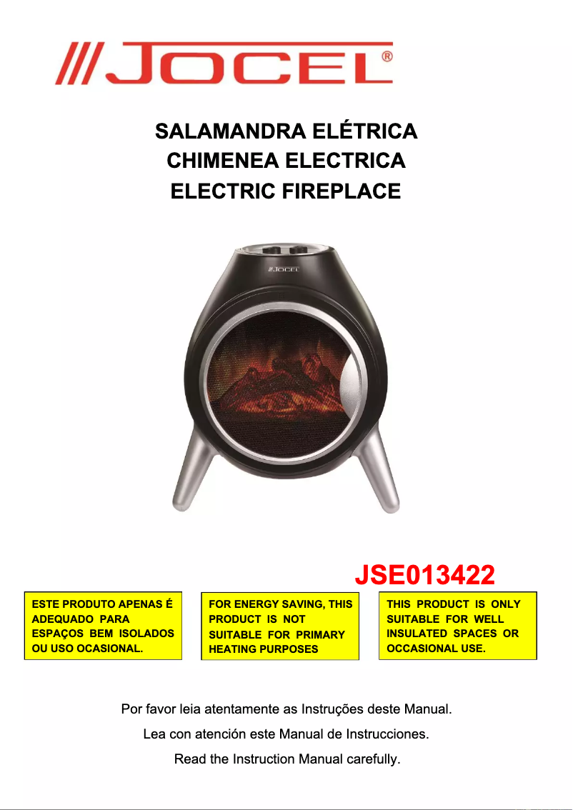 Page n°1 - Manuel utilisateur Jocel JSE013422