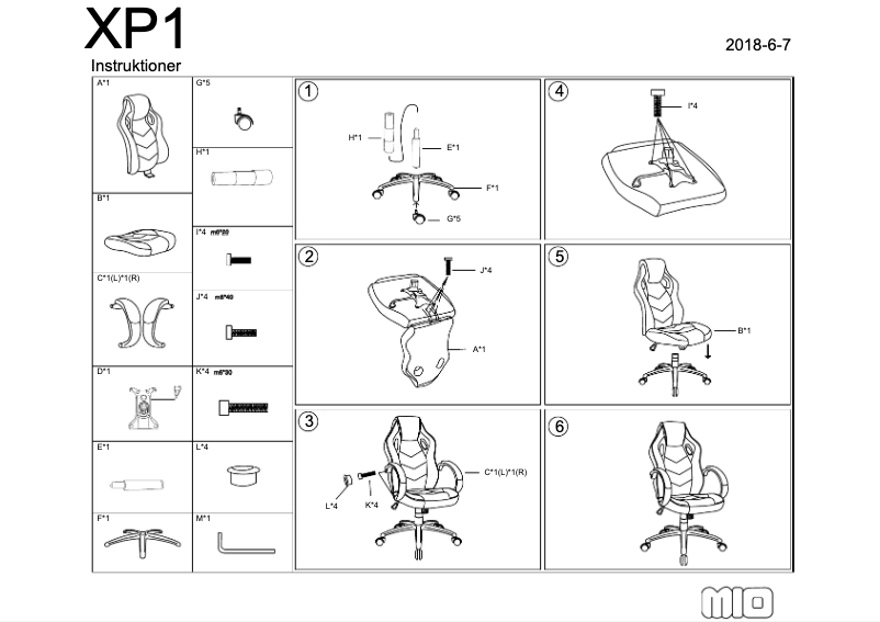 Page n°1 - Manuel utilisateur Mio XP1
