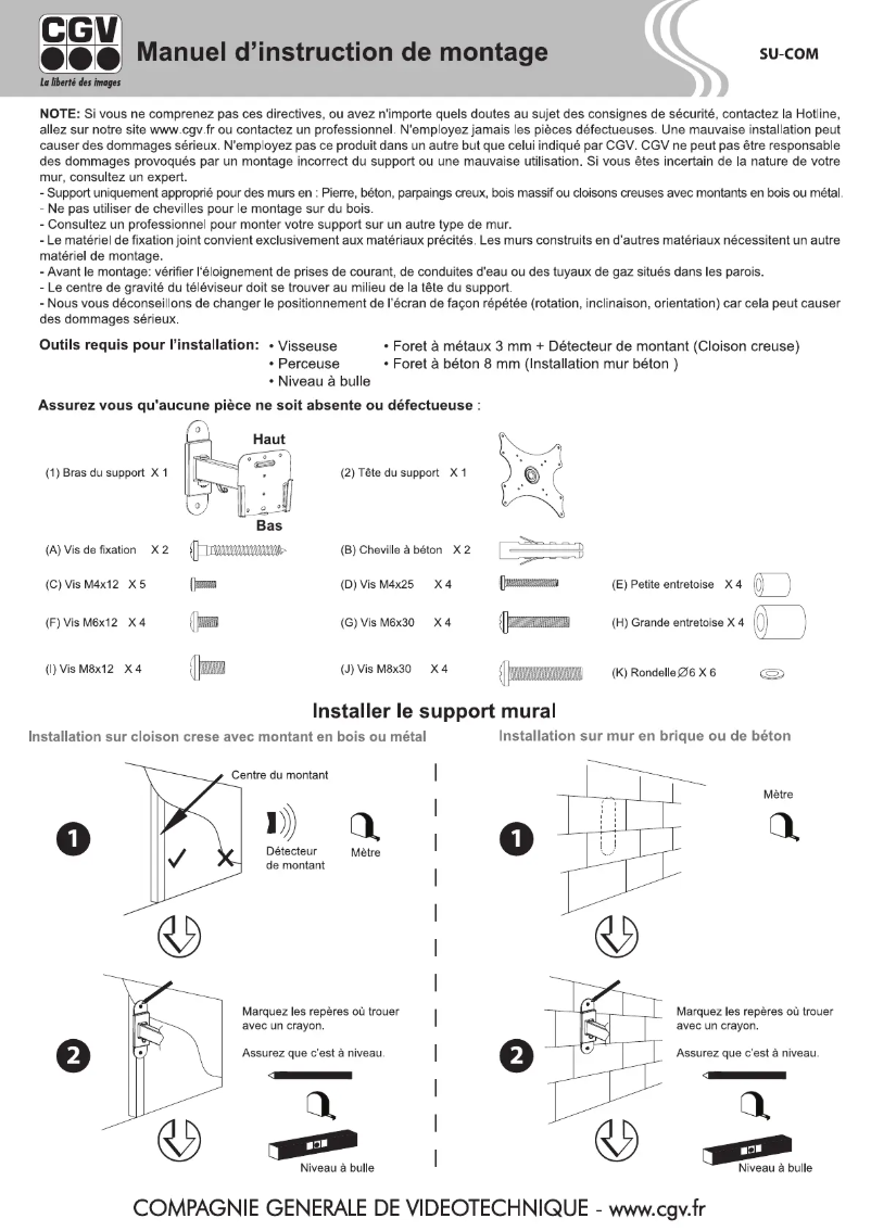 Image de la première page du manuel de l'appareil SU-COM