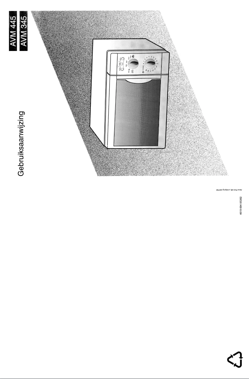 Page n°1 - Manuel utilisateur Whirlpool AVM 345