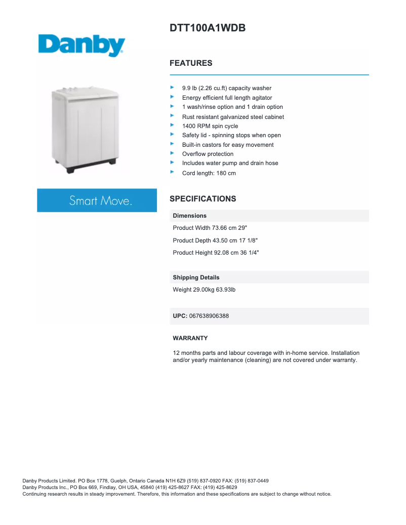 Imagen de la primera página del manual del dispositivo DTT100A1