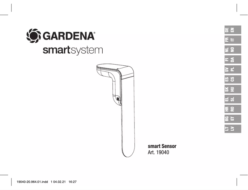 Página 1 del manual Manual de usuario Gardena Smart Sensor 19040
