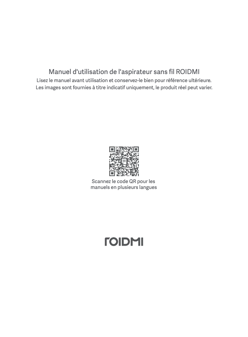 Page n°1 - Manuel utilisateur Roidmi Z1