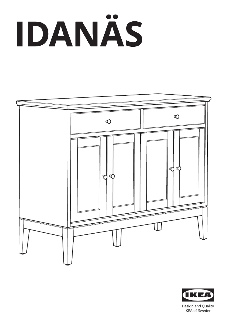 Página 1 del manual Manual de usuario Ikea IDANÄS 605.096.27