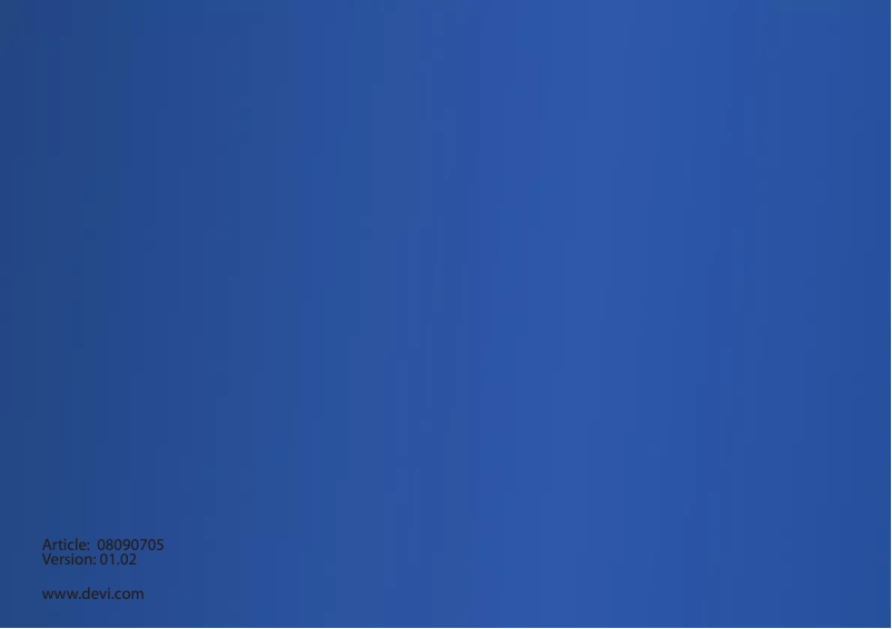 Page n°1 - Manuel utilisateur Devi DEVIREG 550