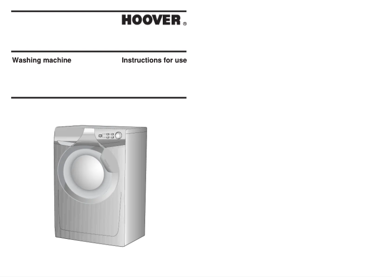 Page n°1 - Manuel utilisateur Hoover OPH 616