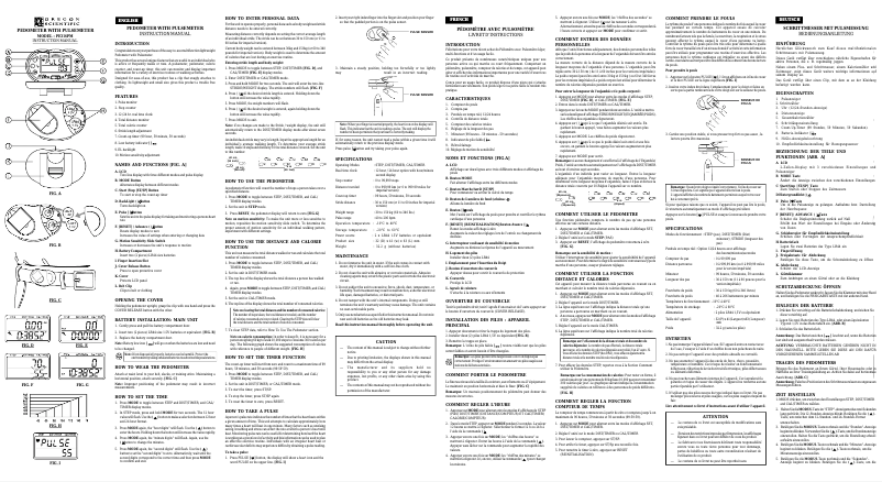 Image de la première page du manuel de l'appareil PE316PM
