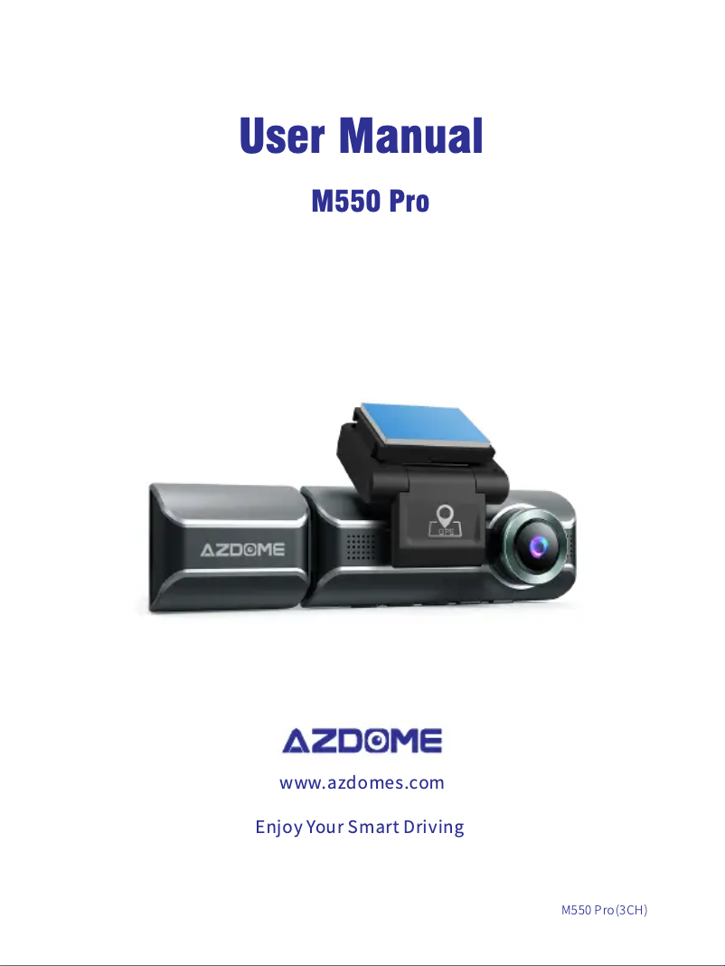 Image de la première page du manuel de l'appareil M550 Pro