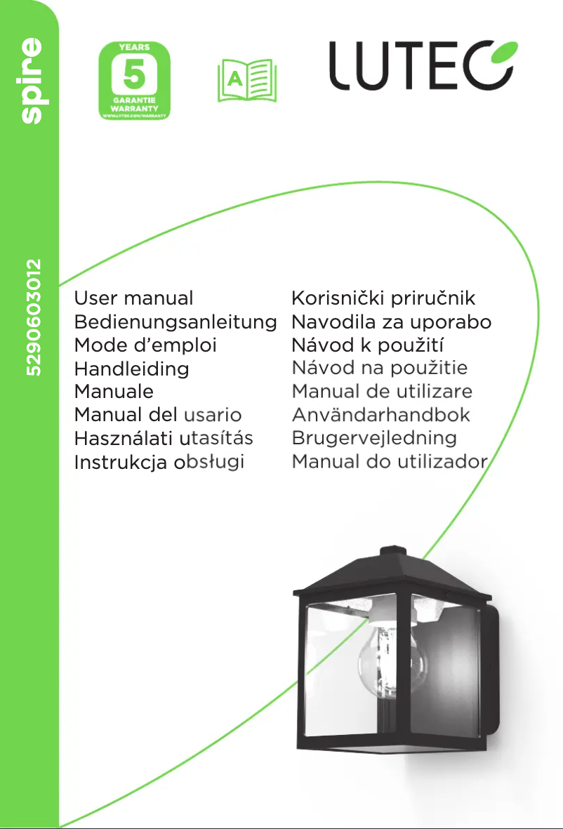Page 1 de la notice Manuel utilisateur Lutec Spire