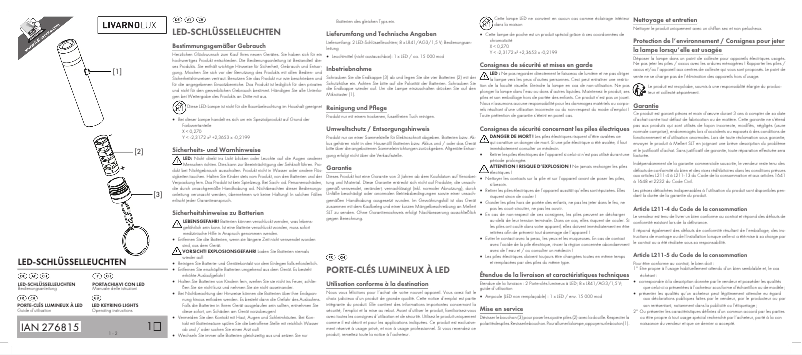 Image de la première page du manuel de l'appareil IAN 276815