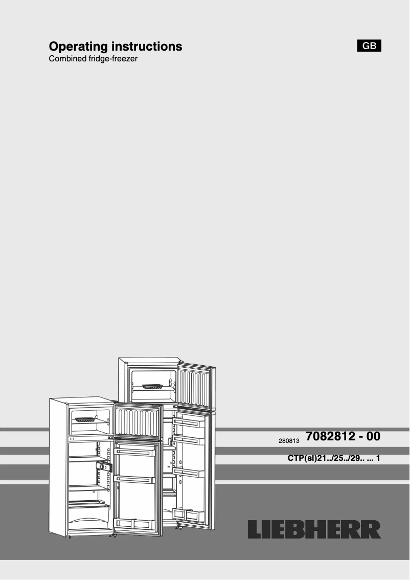 Image de la première page du manuel de l'appareil CTPSL 2521