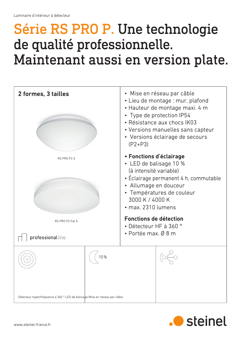 Imagen de la primera página del manual del dispositivo RS PRO P2 S