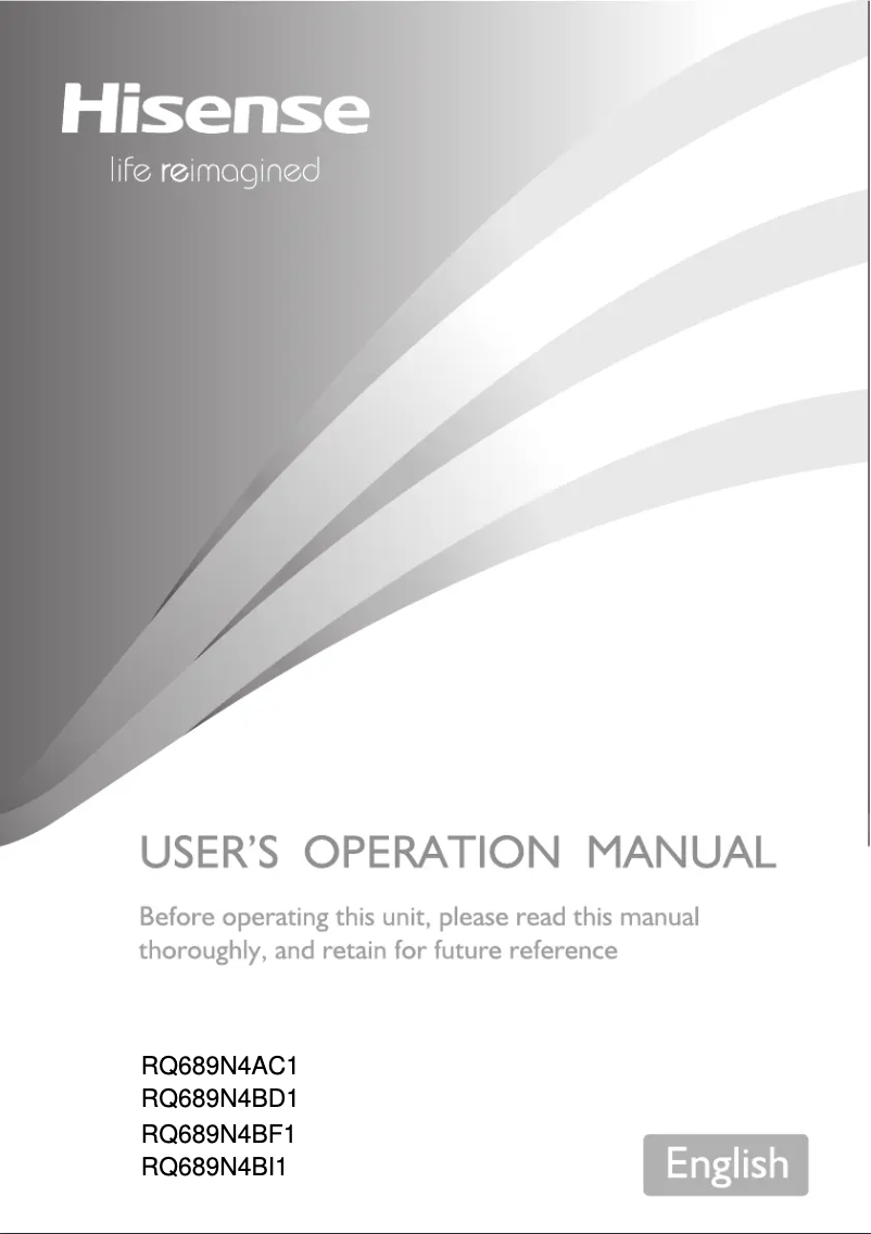 Image de la première page du manuel de l'appareil RQ689N4BI1