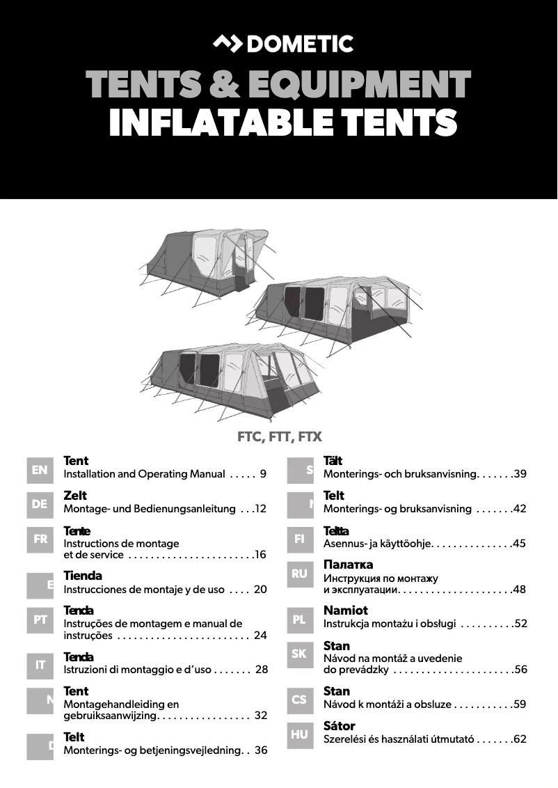 Page 1 de la notice Manuel utilisateur Dometic Rarotonga FTT 601 Redux