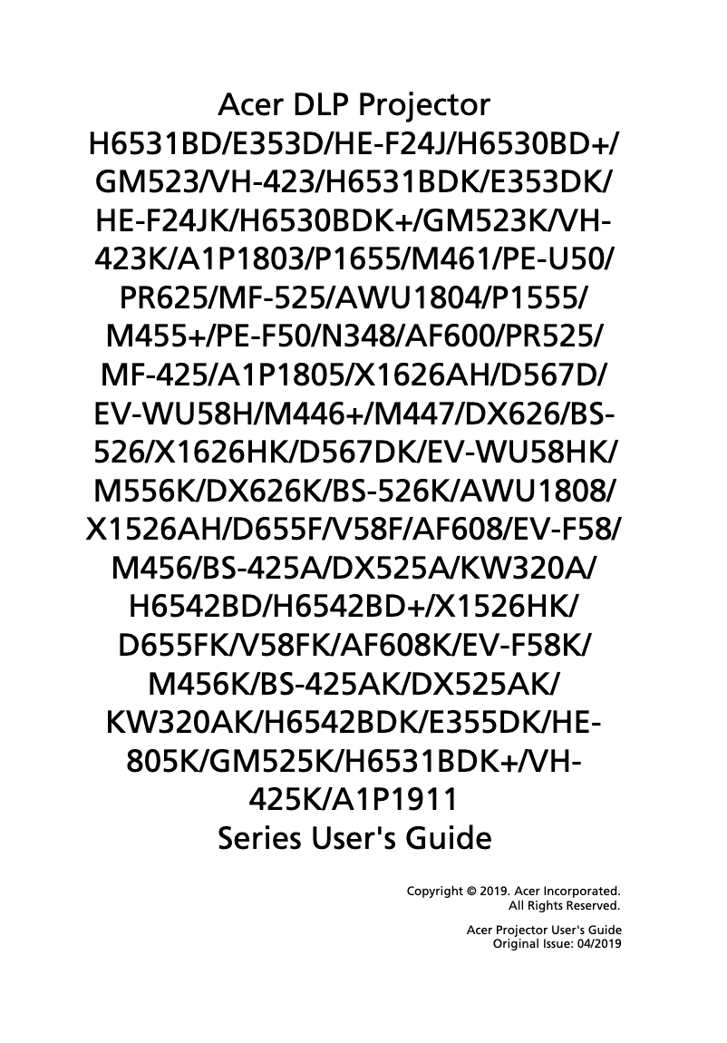 Image de la première page du manuel de l'appareil HE-805K