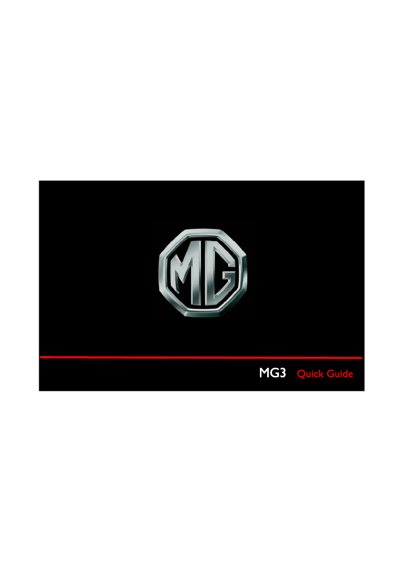 Image de la première page du manuel de l'appareil MG3 (2016)