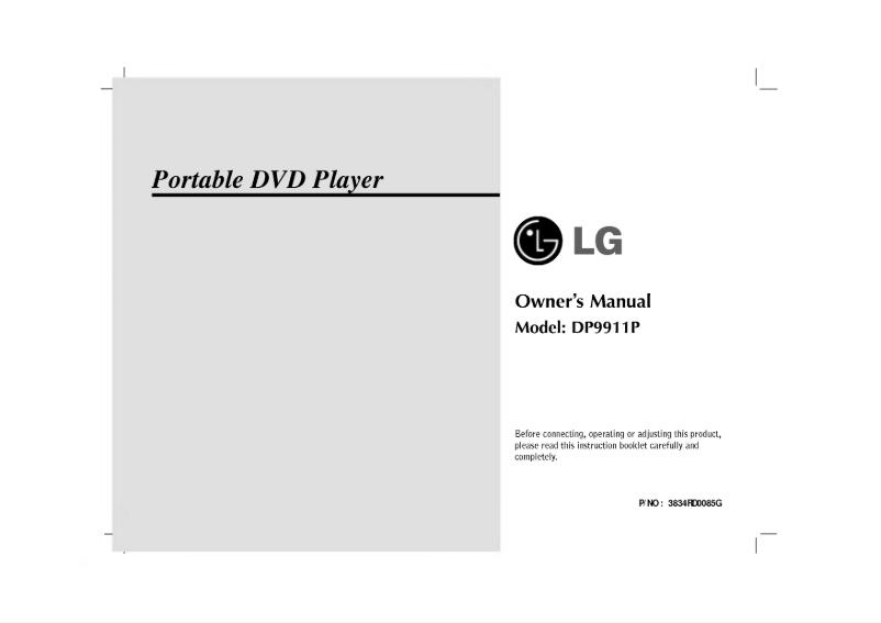 Imagen de la primera página del manual del dispositivo DP9911BPM