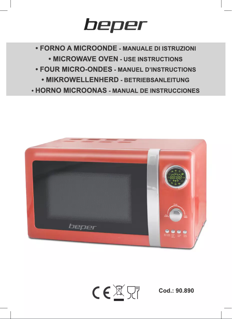 Página 1 del manual Manual de usuario Beper 90.890