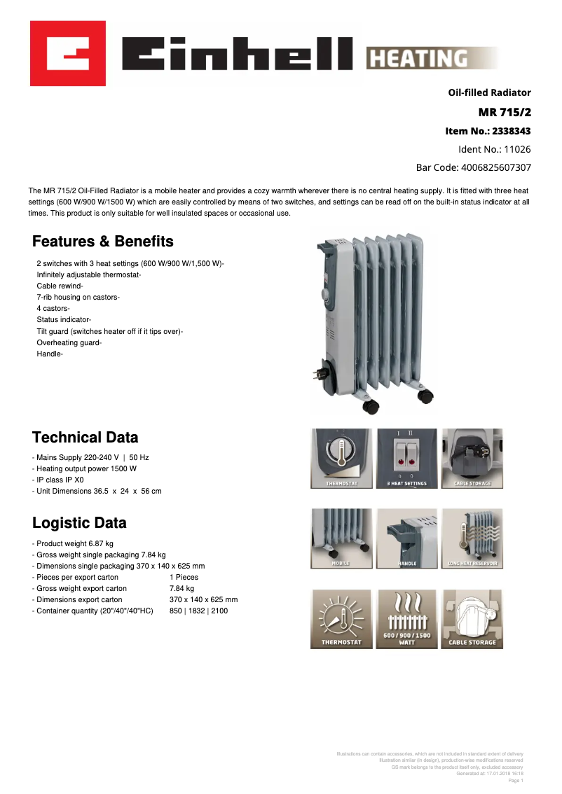 Image de la première page du manuel de l'appareil MR 715/2