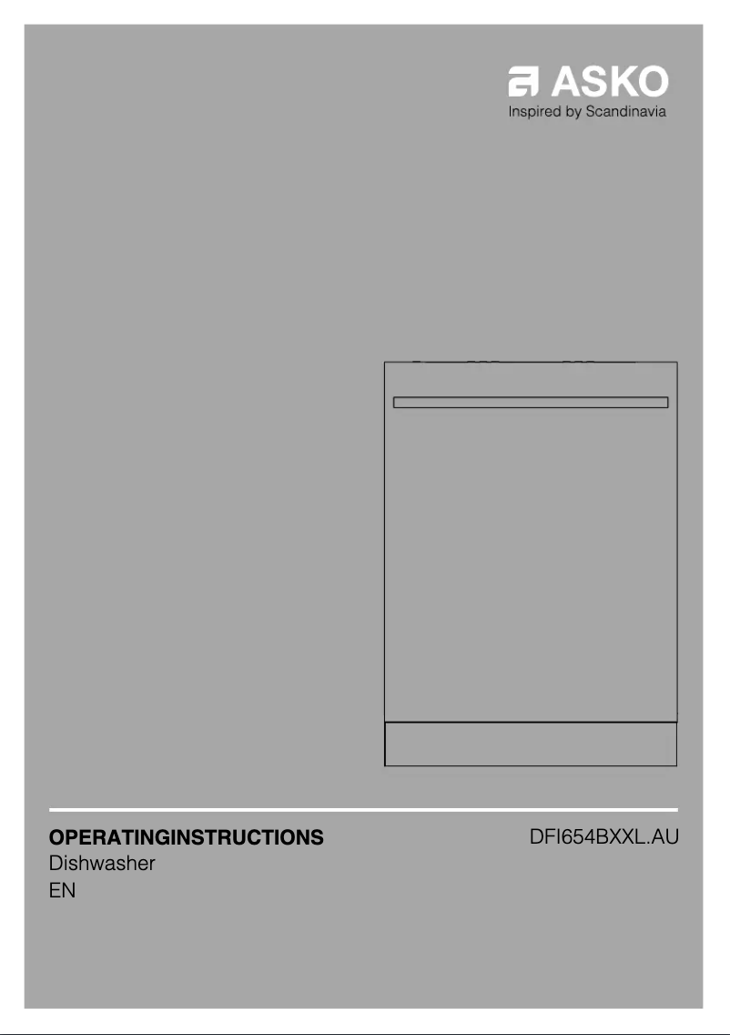 Page 1 de la notice Manuel utilisateur Asko DFI654BXXL