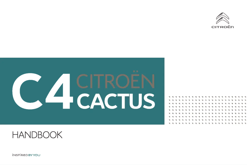 Page 1 de la notice Manuel utilisateur Citroën C4 Cactus (2020)
