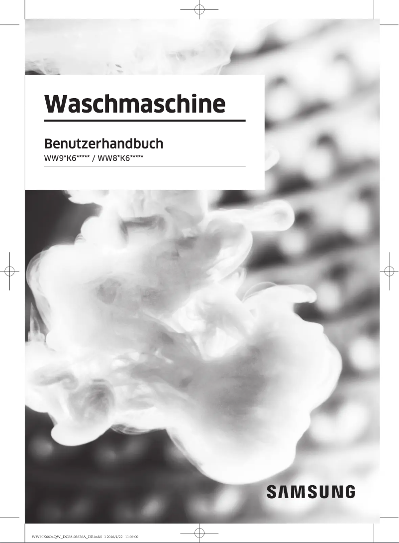 Page n°1 - Manuel utilisateur Samsung AddWash WW90K6605SW