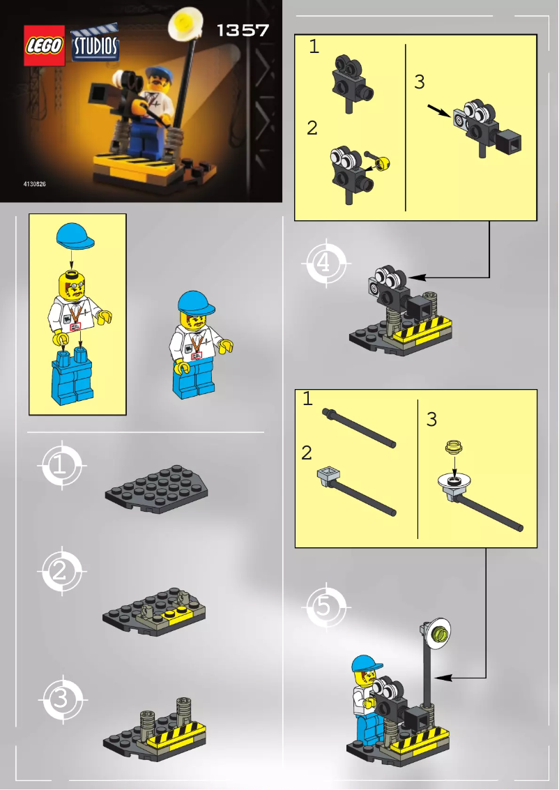 Page 1 de la notice Manuel utilisateur Lego Cameraman 1357