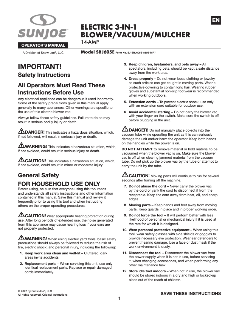 Image de la première page du manuel de l'appareil BDL-A0042