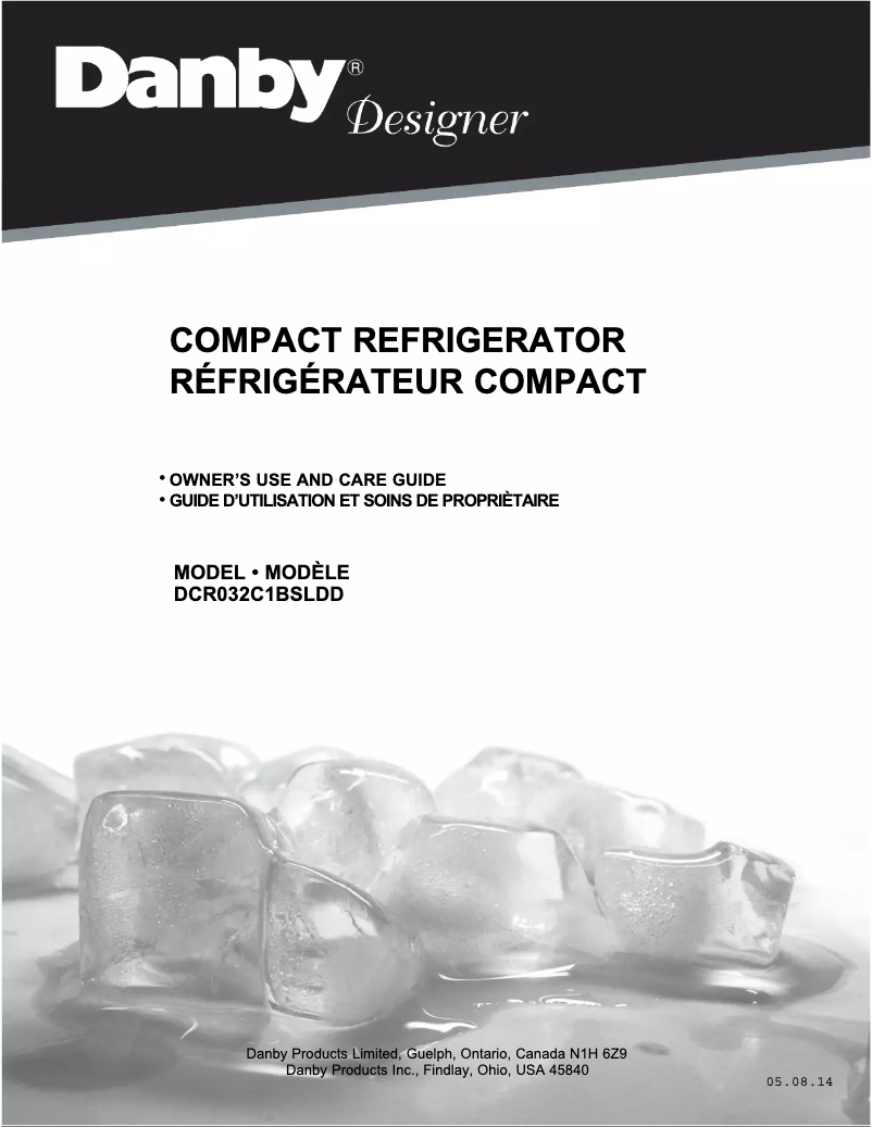 Page n°1 - Manuel utilisateur Danby DCR032C1BSLDD