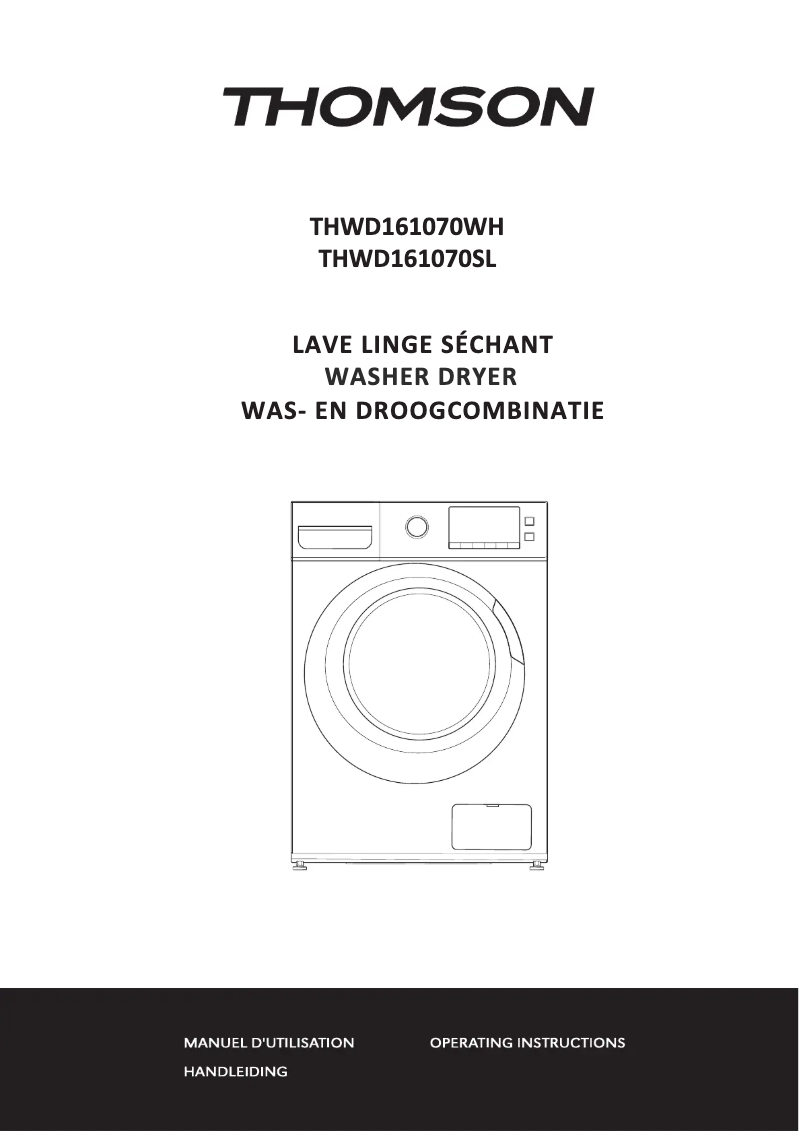 Page 1 de la notice Manuel utilisateur Thomson THWD161070WH