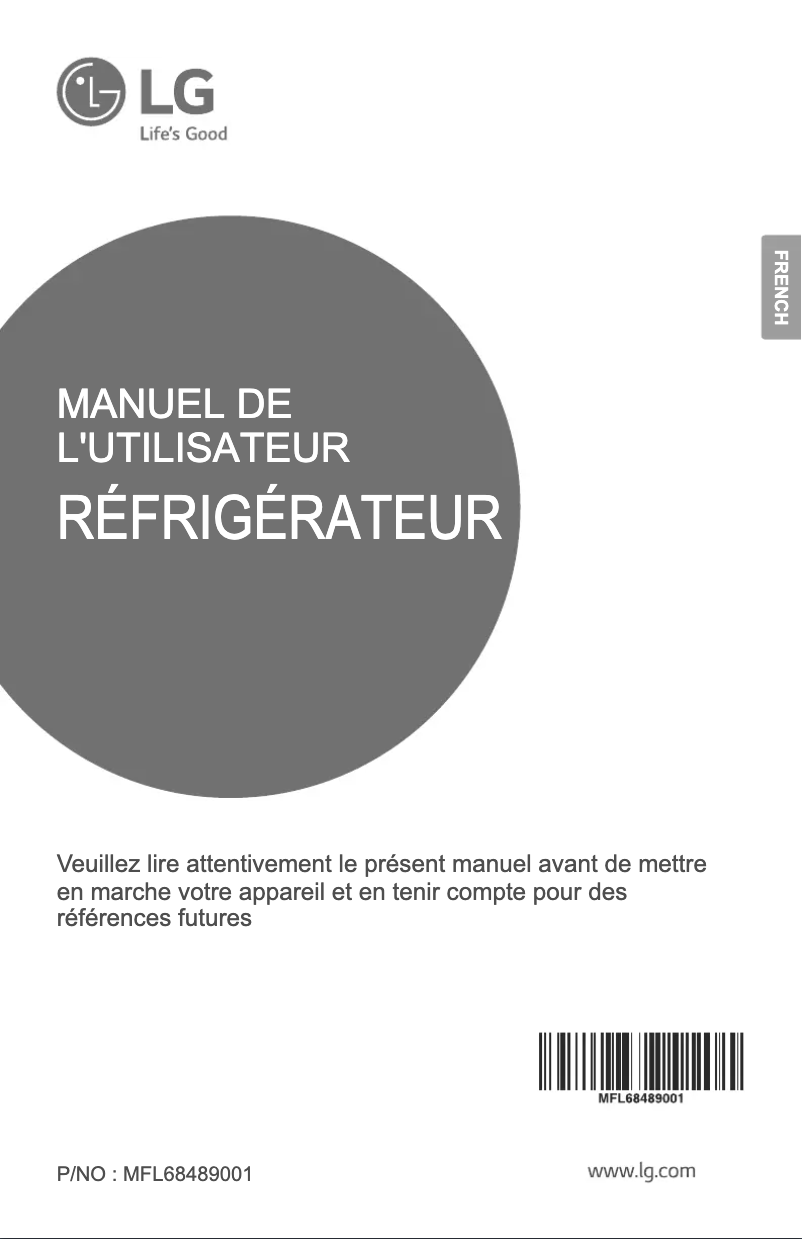 Page n°1 - Manuel utilisateur LG GL-M412RLDL