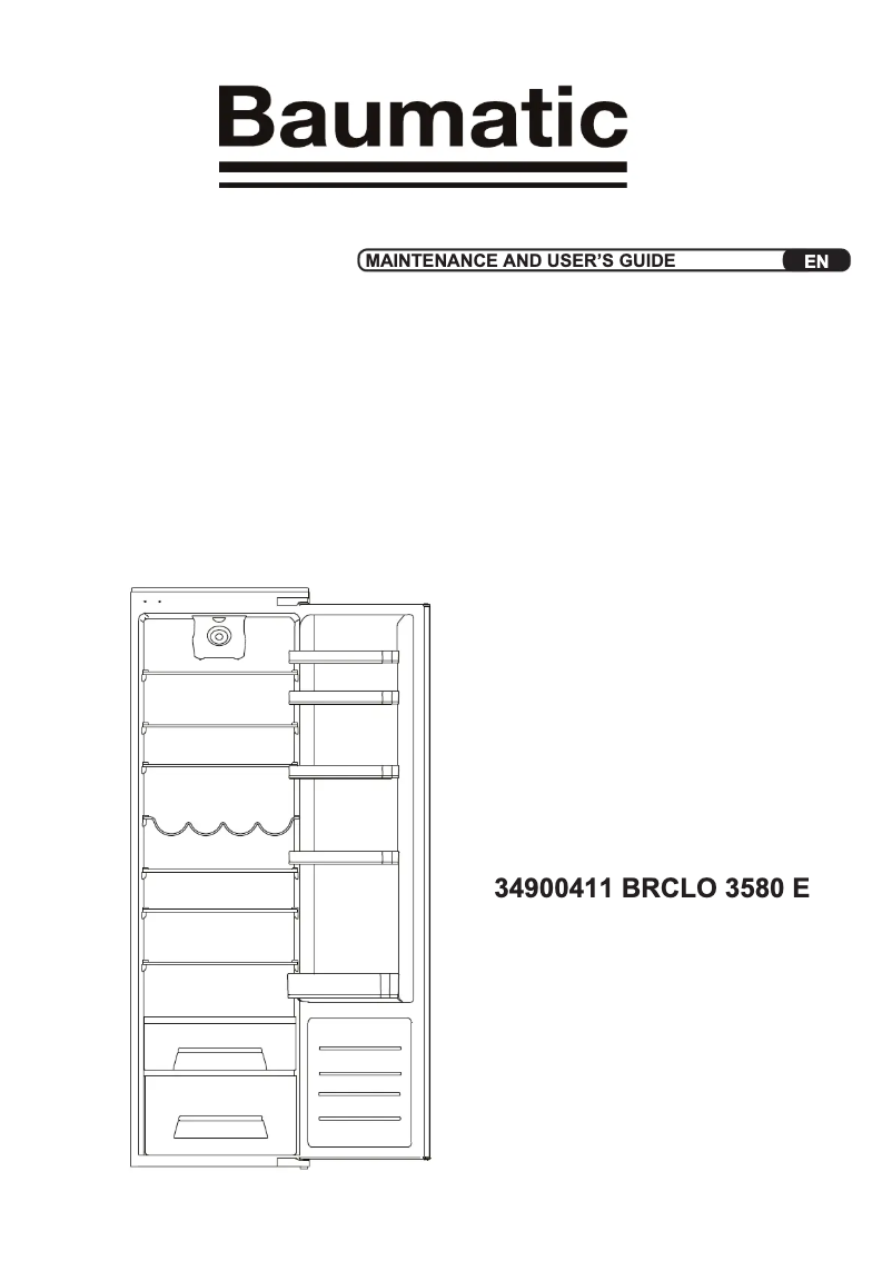 Page 1 de la notice Manuel utilisateur Baumatic BRCLO3580E