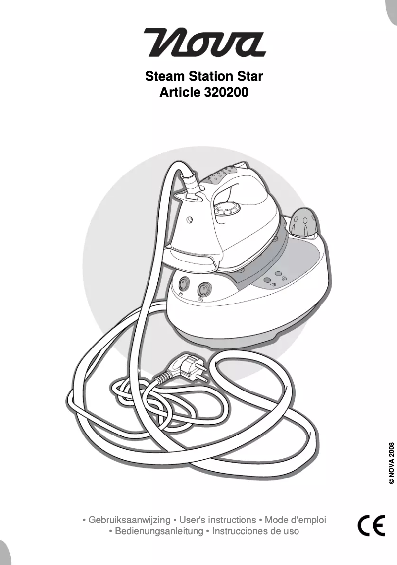 Page n°1 - Manuel utilisateur Nova Steam Station Star