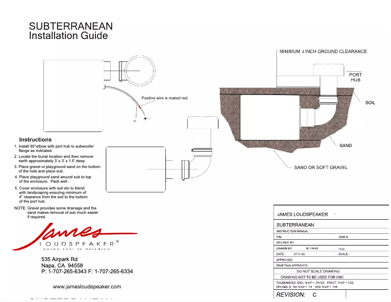 Page 1 de la notice Manuel utilisateur James 151ST4