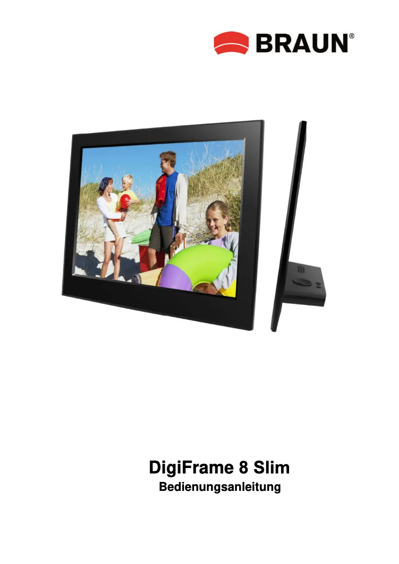 Page n°1 - Manuel utilisateur Braun DigiFrame 8000