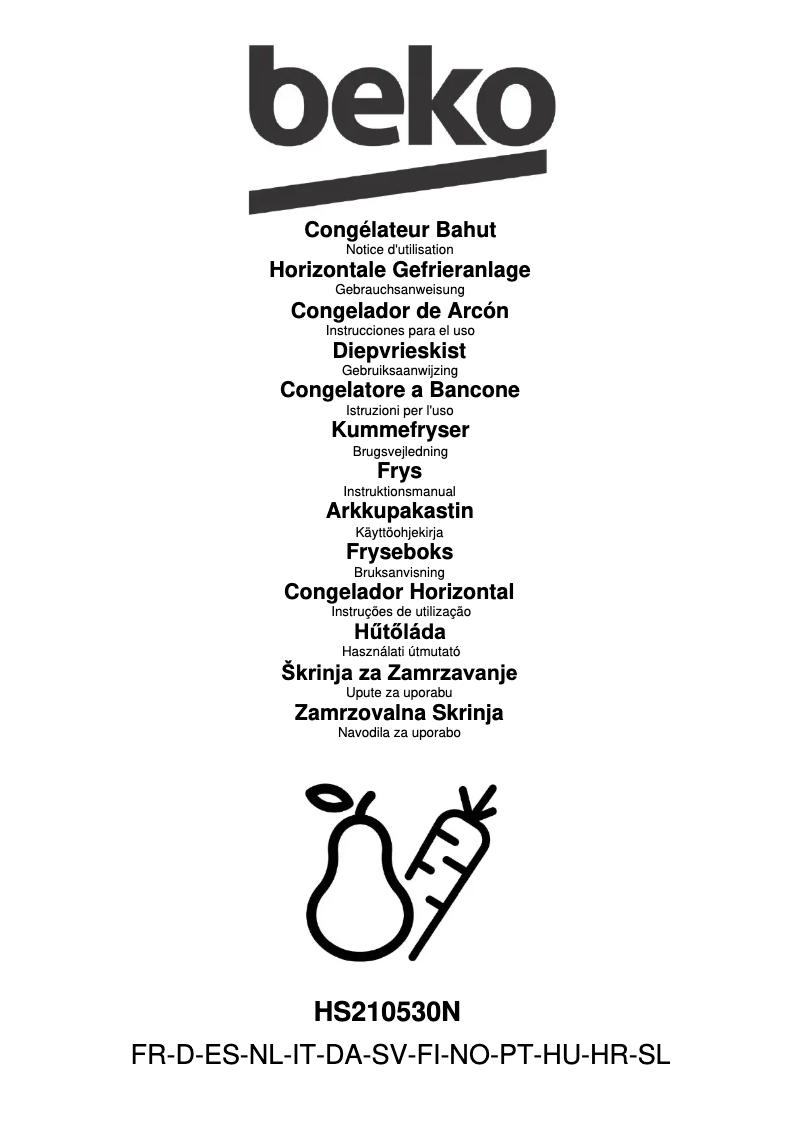 Image de la première page du manuel de l'appareil HS210530N