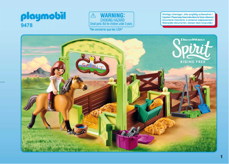 Page n°1 - Manuel utilisateur Playmobil 9478