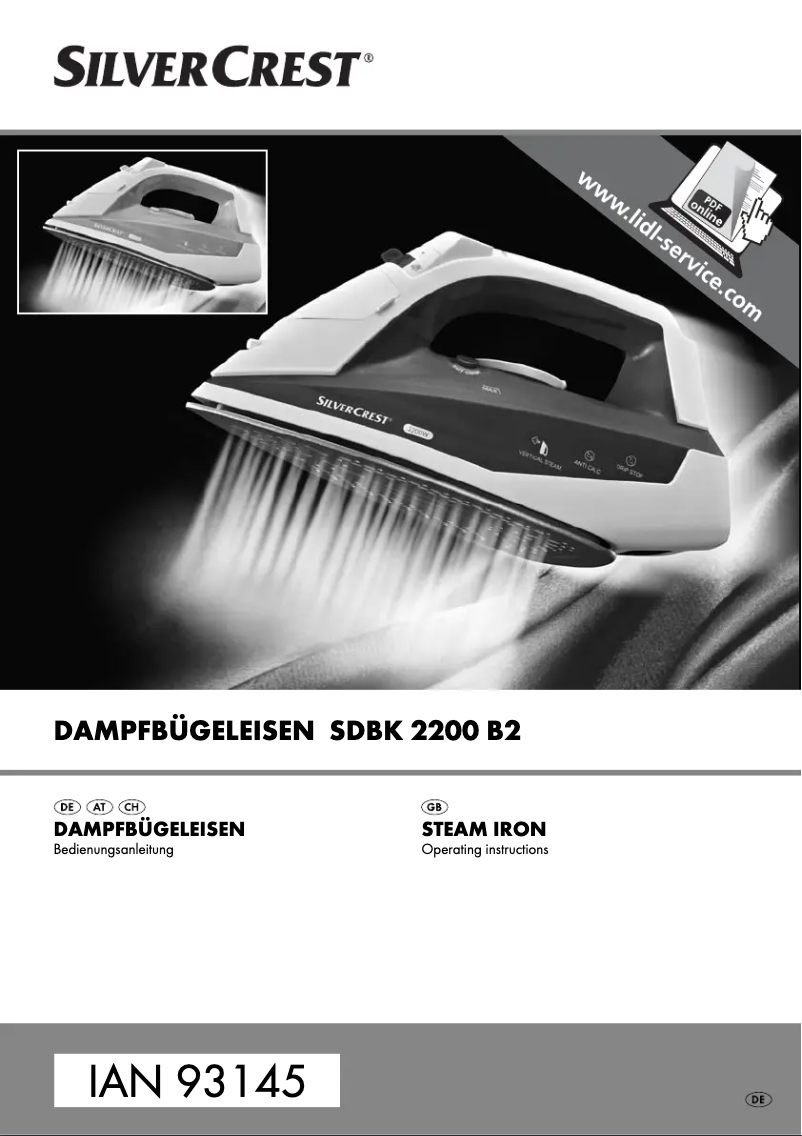 Page 1 de la notice Manuel utilisateur SilverCrest SDBK 2200 B2