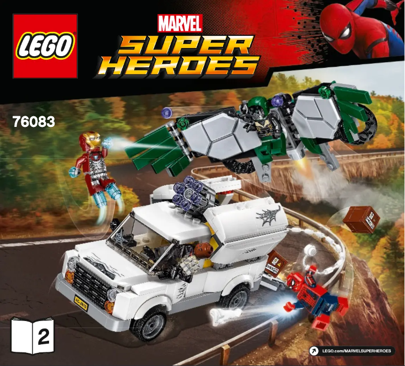 Page 1 de la notice Manuel utilisateur Lego Marvel Super Heroes 76083
