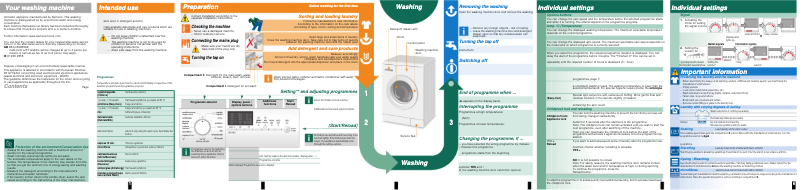 Page n°1 - Manuel d'utilisation et d'entretien Siemens WM14E477EE