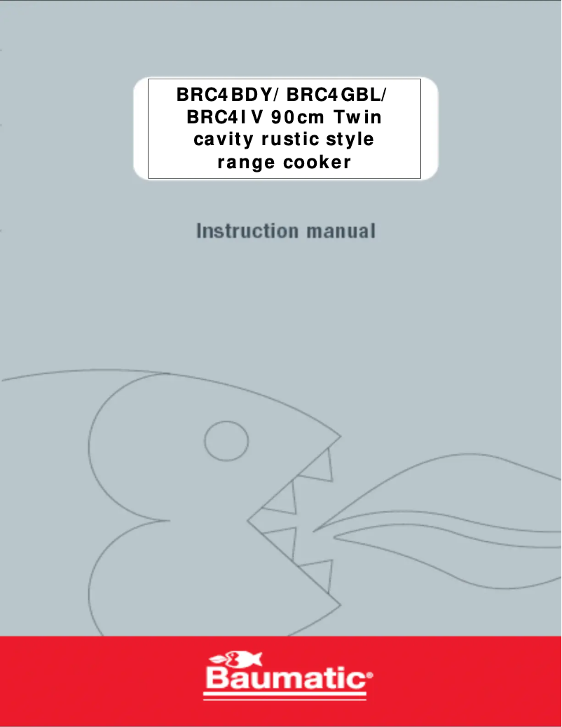 Page n°1 - Manuel utilisateur Baumatic BRC4GBL