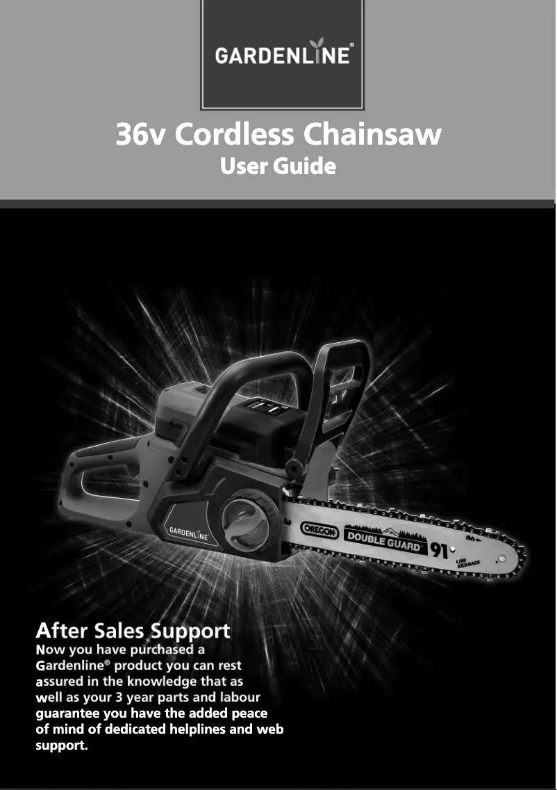 Page 1 de la notice Manuel utilisateur Gardenline GL-CC 36 Li