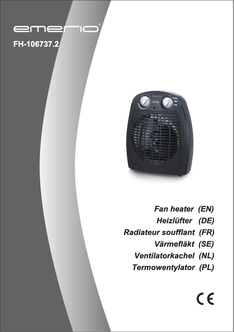 Page 1 de la notice Manuel utilisateur Emerio FH-106737.2