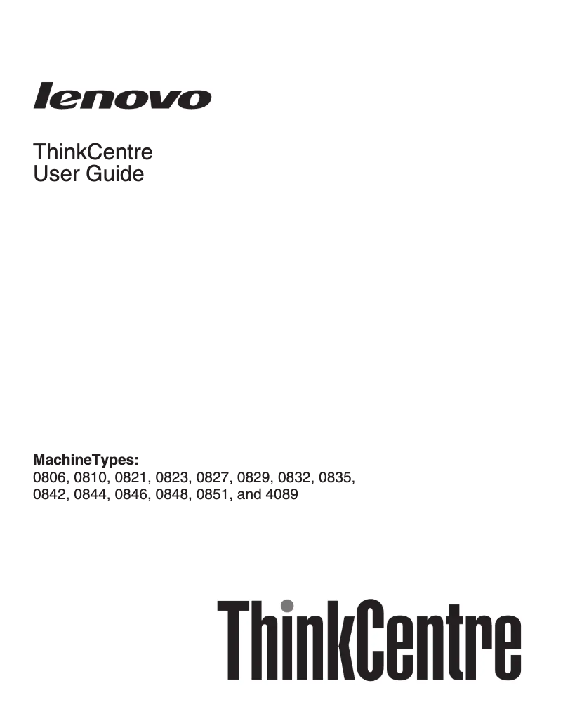 Image de la première page du manuel de l'appareil ThinkCentre 70e