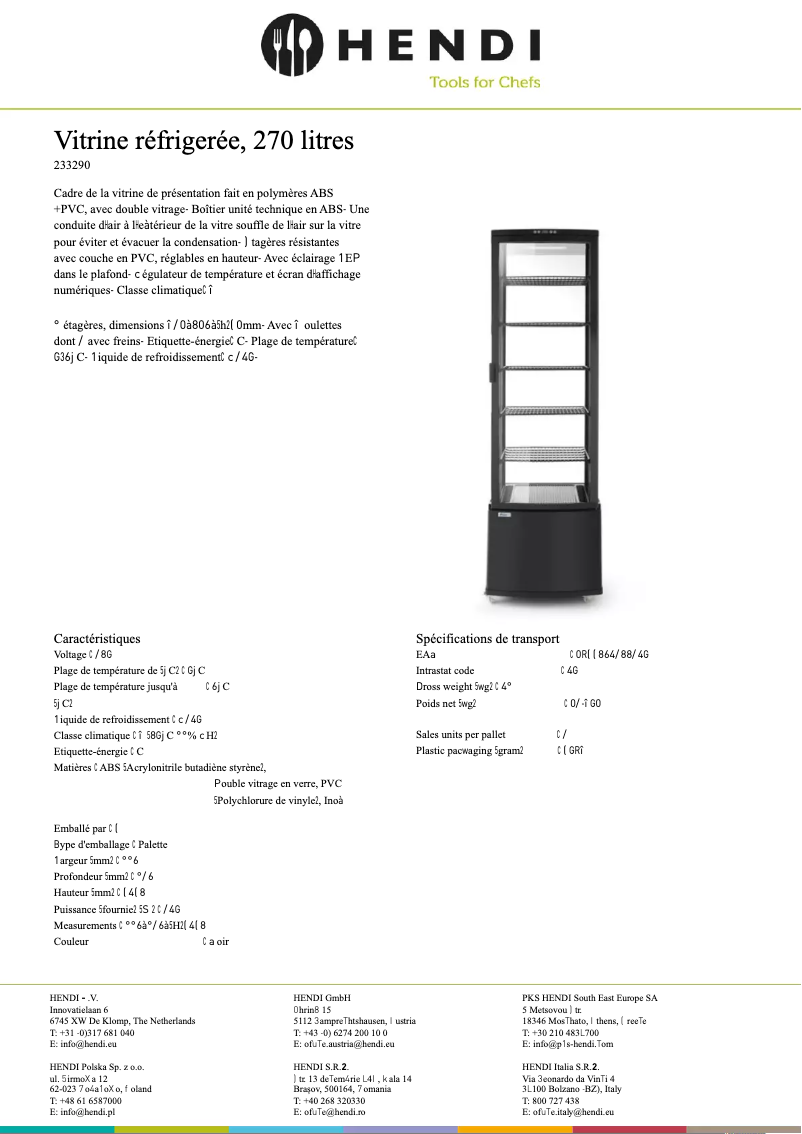 Page n°1 - Fiche technique Arktic 233696