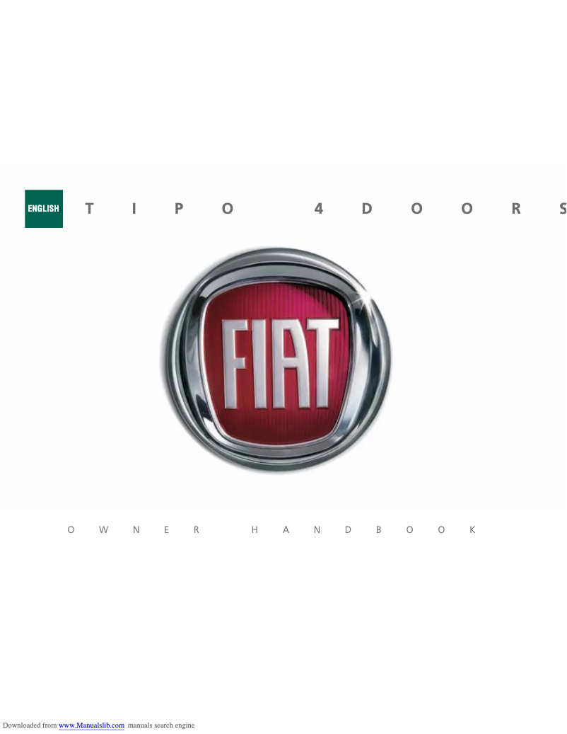 Page 1 de la notice Manuel utilisateur Fiat Tipo (2021)