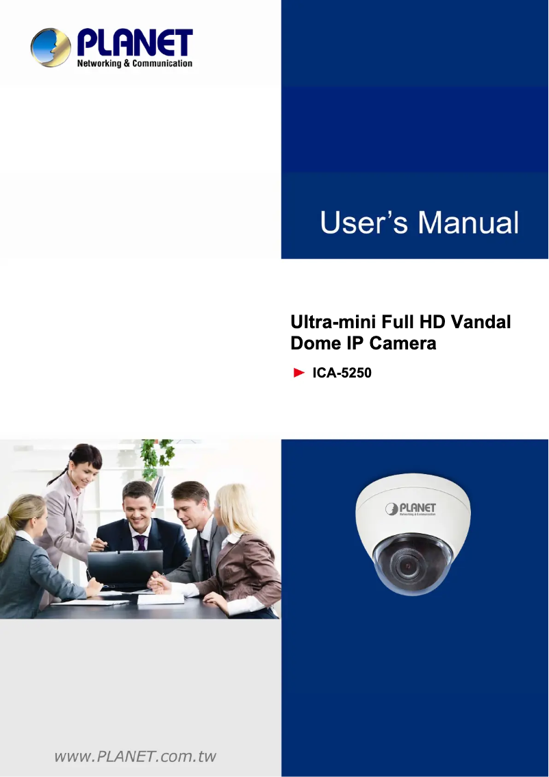 Page 1 de la notice Manuel utilisateur Planet ICA-5250